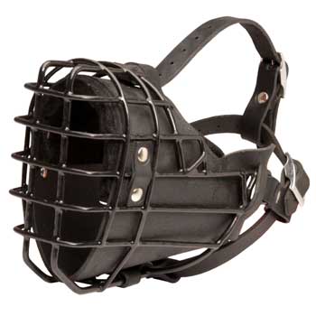 Winter Fully Wire Dog Padded Muzzle Cage
