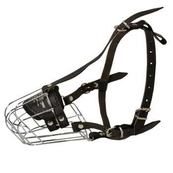 Wire Cage Muzzle for Training Dog Working Dogs