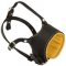 Snout Short Leather Dog Muzzle Padded with Nappa Leather