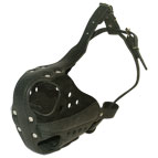 Leather Dog Muzzle for Agitation Training and Military Service