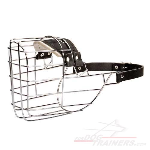Wire Cage Dog Muzzle With One Strap